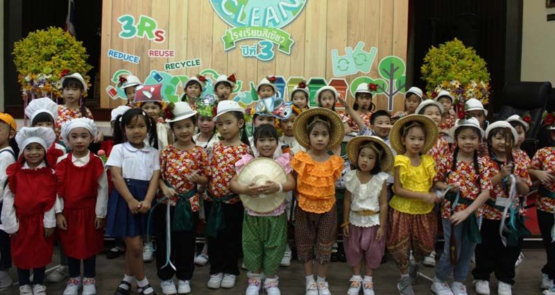 เด็กๆ เตรียมการแสดง