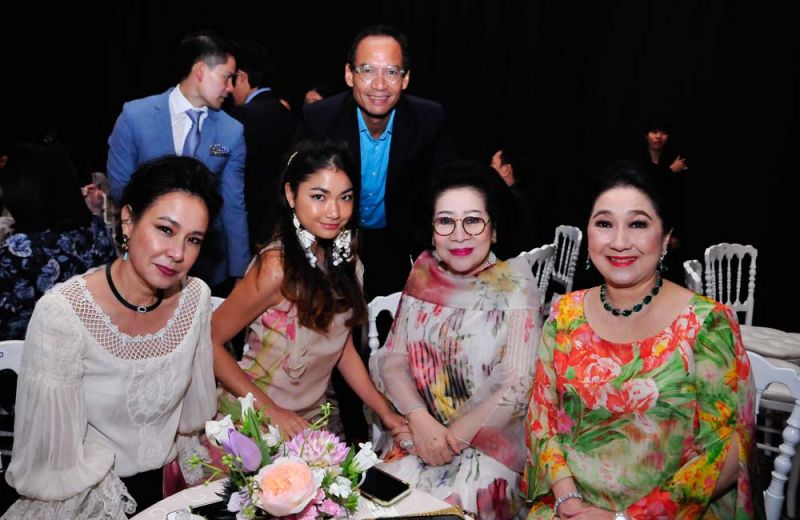 คุณหญิงจิราภา สูตะบุตร พี่สาวเจ้าของห้องเสื้อธีระพันธ์ มาให้กำลังใจ พร้อมด้วย ผาณิต พูนศิริวงศ์,
กรณ์-วรกร จาติกวณิช และบุตรสาว กานต์ จาติกวณิช

