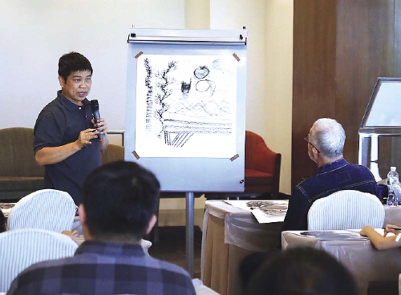 กิจกรรมเวิร์กช็อปวาดภาพศิลปะ โดย อ.ดินหิน
รักพงษ์อโศก