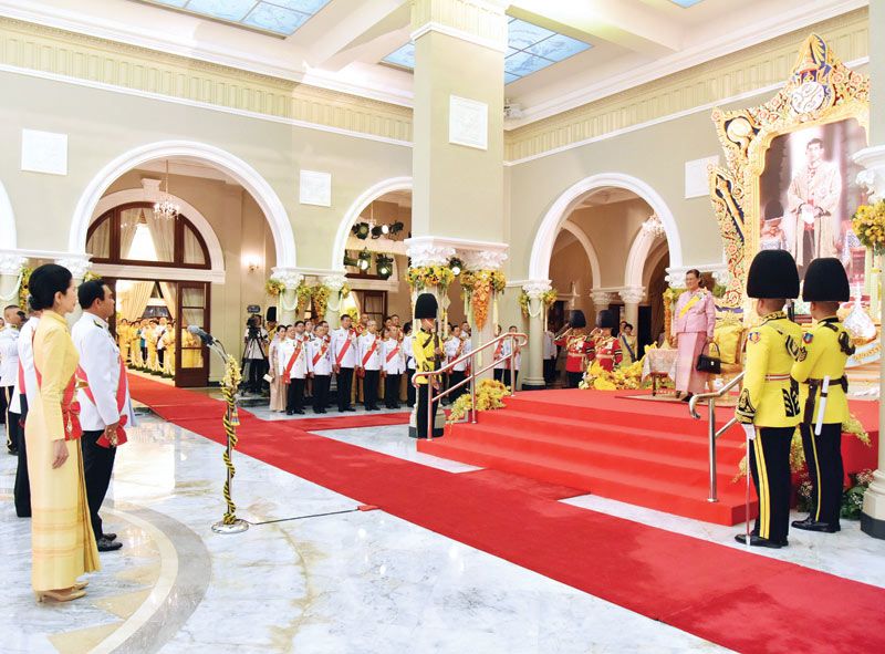 งานสโมสรสันนิบาตเฉลิมพระเกียรติ พระบาทสมเด็จพระเจ้าอยู่หัว เนื่องในโอกาสมหามงคลเฉลิมพระชนมพรรษา 28 กรกฎาคม 2562 ทรงพระกรุณาโปรดเกล้าฯให้ 
สมเด็จพระกนิษฐาธิราชเจ้า กรมสมเด็จพระเทพรัตนราชสุดาฯ สยามบรมราชกุมารี เสด็จพระราชดำเนินแทนพระองค์