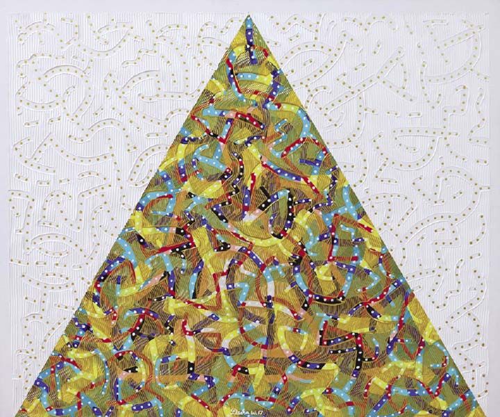 ศิลปิน ศ.เดชา วราชุน ผลงาน บันทึกถึงเพื่อน 3