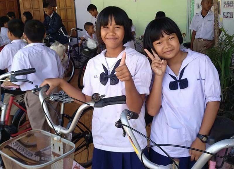 รอยยิ้มของเด็กๆ บางระกำ กับจักรยานไร้มลพิษ