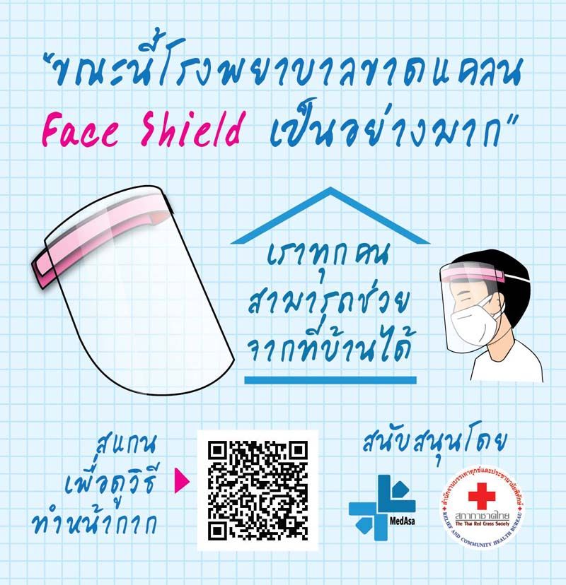 วิธีการทำ Face Shield ในโครงการ MedAsa ของคุณหมอแอค