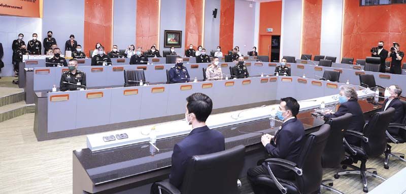 บรรยากาศภายในงาน ราชวิทยาลัยจุฬาภรณ์ และกองบัญชาการกองทัพไทย ประสานความร่วมมือร่วมกัน