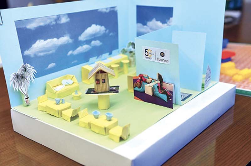 ส่วนหนึ่งของผลงานการออกแบบออฟฟิศใหม่ของพนักงาน