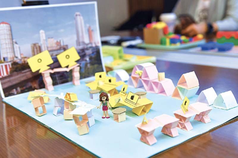 ส่วนหนึ่งของผลงานการออกแบบออฟฟิศใหม่ของพนักงาน