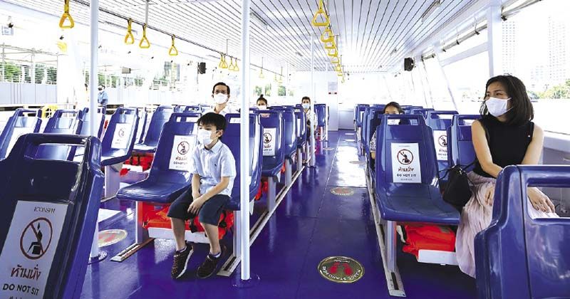 จำกัดจำนวนผู้ใช้บริการ Shuttle Boat ของไอคอนสยาม และกำหนดที่นั่งเว้นระยะห่าง