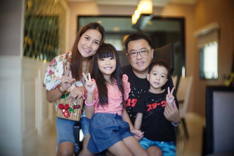ครอบครัวของน้องจีนและน้องจีโอ้