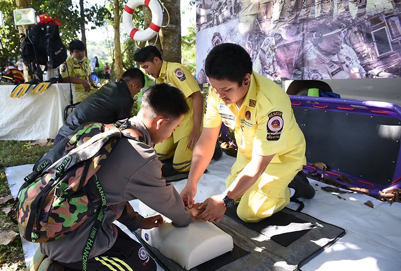 เด็กๆ เรียนรู้วิธีรับมือกับเหตุภัยพิบัติต่างๆ