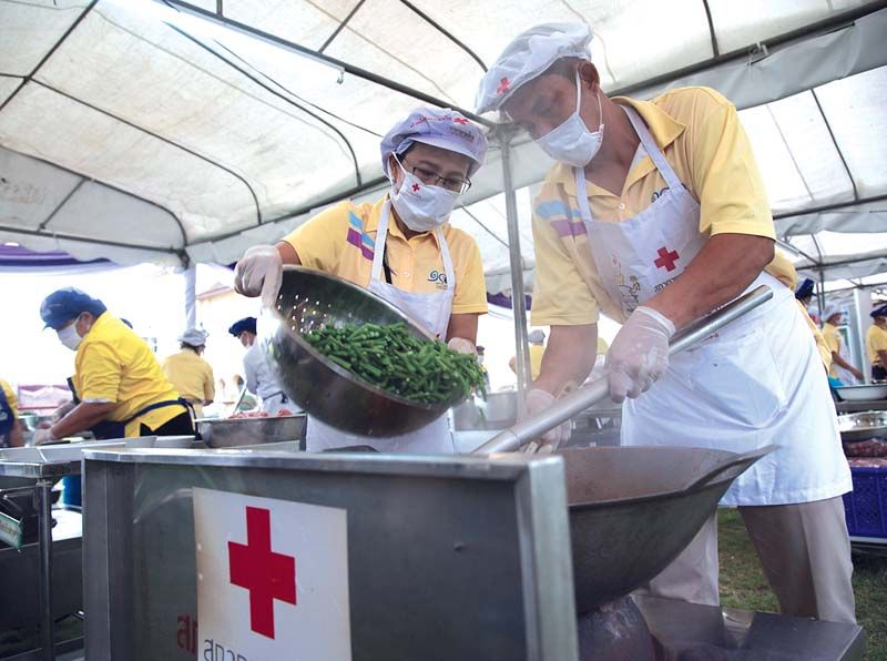 อาหารปรุงสุกจากครัวพระราชทาน อุปนายิกาผู้อำนวยการสภากาชาดไทย เน้นความสะอาด ยึดหลักสุขาภิบาลที่ได้มาตรฐาน