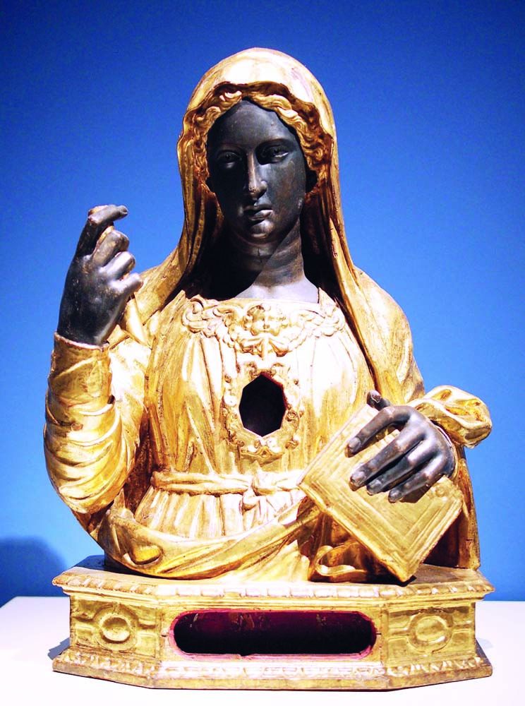 Reliquary bust of the female saint by Pietro Quatraro