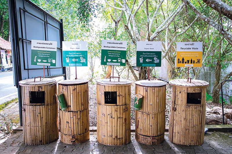 ภายในงานออกแบบกิจกรรมและผลิตภัณฑ์ตามแนวคิดเศรษฐกิจหมุนเวียน และจัดกิจกรรมการชดเชยคาร์บอนเครดิตเพื่อให้เป็นงานที่ปล่อยก๊าซเรือนกระจกเป็นศูนย์ (Carbon Neutral Event) และมีการคัดแยกทั้งหมดเพื่อ
ไม่ให้มีขยะไปสู่บ่อฝังกลบ (Zero Waste to Landfill)