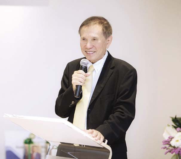 บุญชัย โชควัฒนา ประธานกรรมการ บมจ.สหพัฒนพิบูล และประธานอุปถัมภ์โครงการปรับปรุงห้องประชุม ดร.เทียม โชควัฒนา