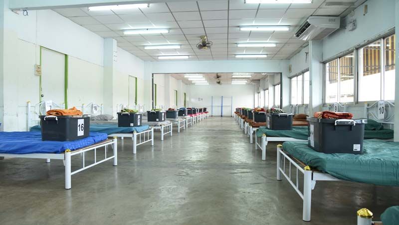 ภายในศูนย์กักตัวผู้ป่วยสีเขียว “CommunityIsolation”
