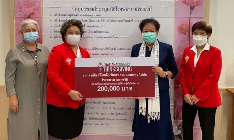 มอบให้ รพ.ราชวิถี 200,000 บาท