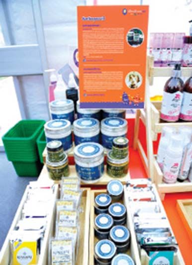 ส่วนหนึ่งของสินค้าจากชุมชน
ที่จำหน่ายในงาน