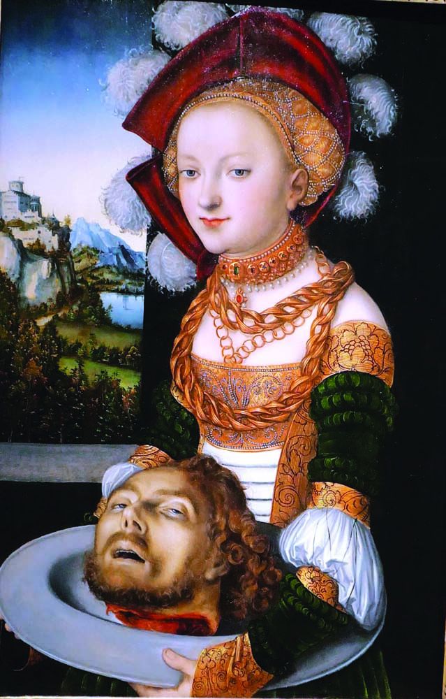 Salome with Head of St. John the Baptist by Lucus Cranach


