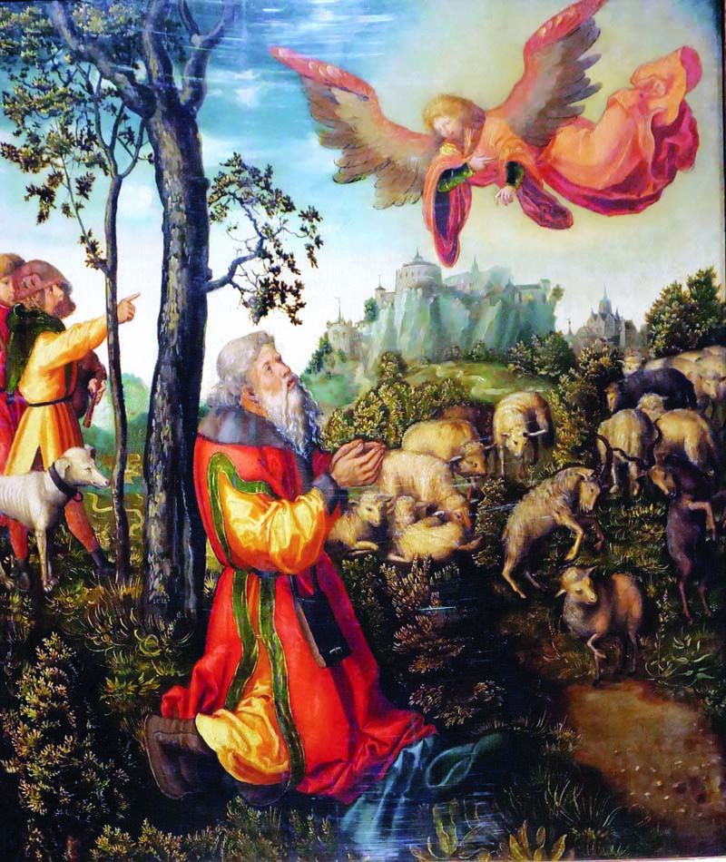 The Anunciation to Joachim by Lucus Cranach

