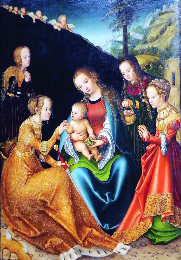 The Mystic Marriage of St. Catherine of Alexandria by Lucus Cranach