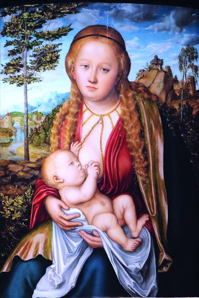 The Virgin nursing the Child by Lucus Cranach

