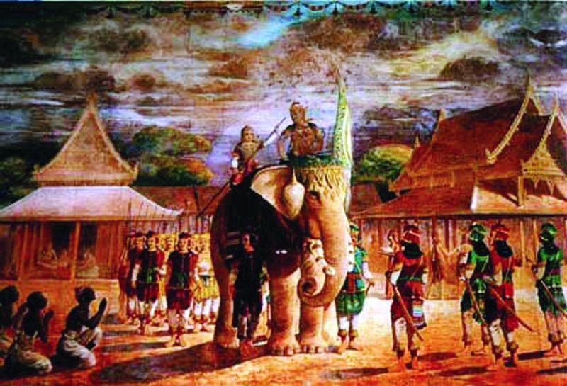 ภาพมหาชาติที่วัดราชาธิวาส