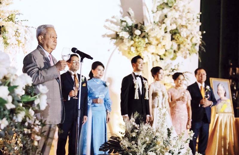 ฯพณฯ พล.อ.สุรยุทธ์ จุลานนท์ ประธานองคมนตรี กล่าวถวายพระพรในพิธี