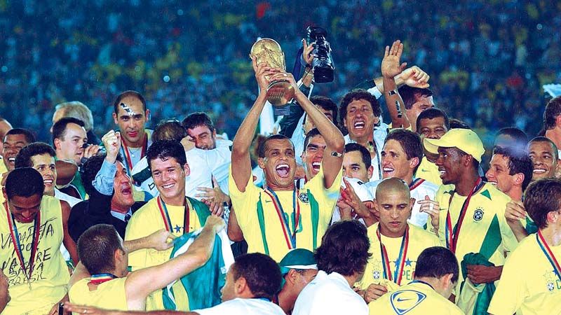บราซิล แชมป์โลก 5 สมัย ปี 1958, 1962, 1970, 1994 และ 2002