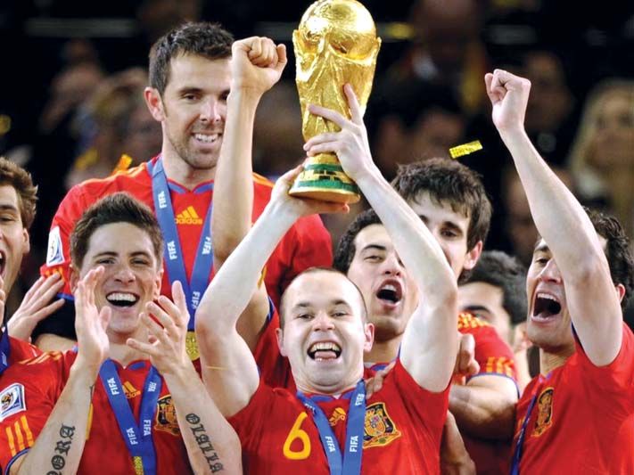 สเปน แชมป์โลก 1 สมัย ปี 2010