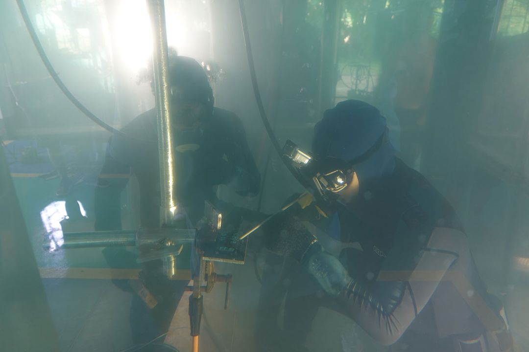 โครงการอบรมสาขาการเชื่อมและตัดโลหะใต้น้ำด้วยไฟฟ้า

