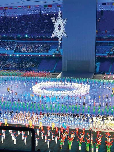 การแสดงเด็กร้องเพลง สาธารณรัฐประชาชนจีน 4 ก.พ. 2565