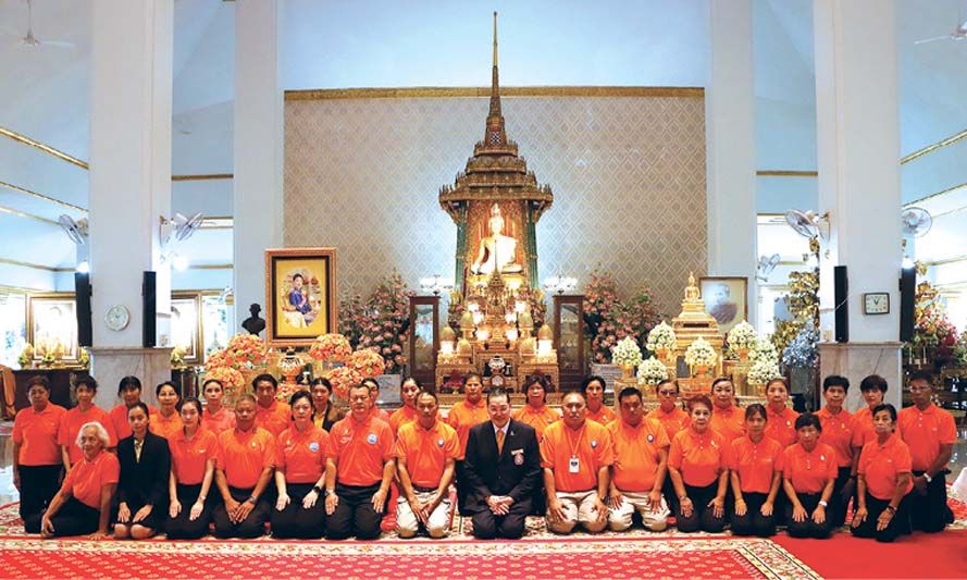 ทีมเพื่อนพึ่ง (ภาฯ) อาสา ปฏิบัติการภัยพิบัติ มาร่วมสวดพระพุทธมนต์และเจริญจิตตภาวนาถวายเป็นพระราชกุศลแด่องค์ประธานมูลนิธิฯ ทุกครั้ง
