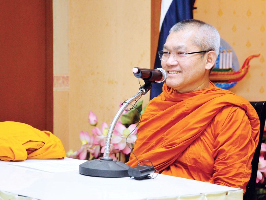 พระมหาไพโรจน์ ญาณกุสโล ผู้ช่วยเจ้าอาวาส วัดมหาธาตุยุวราชรังสฤษฎิ์ฯ แสดงปาฐกถาธรรม

