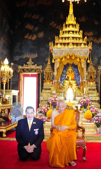 พระพรหมวัชราจารย์ และ ศ.พิเศษ ดร.สุรเกียรติ์ เสถียรไทย

