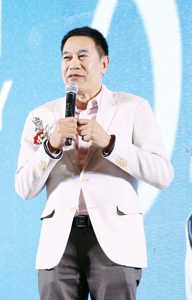 ม.ล.ภาสันต์ สวัสดิวัตน์ กล่าวอวยพร ในนาม ม.ร.ว.ถนัดศรี สวัสดิวัตน์