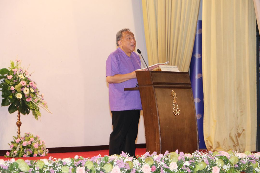 ศ.พิเศษ ธงทอง จันทรางศุ กล่าวปาฐกถาพิเศษ

