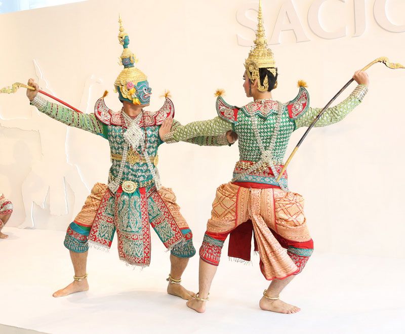 บรรยากาศในงาน “โขน” หัตถศิลป์แห่งแผ่นดิน โดยศูนย์ส่งเสริมศิลปาชีพระหว่างประเทศ (องค์การมหาชน)