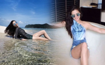 \'ศรีริต้า\'อวดหุ่นเป๊ะริมทะเลสมุย นุ่งชุดว่ายน้ำแซ่บแอบเซ็กซี่เบาๆ