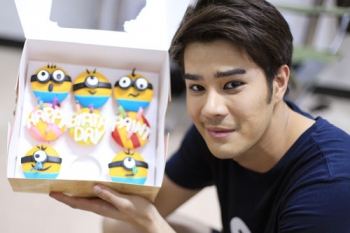 ‘เพ้นท์’ดีใจถูกเซอร์ไพรส์วันเกิด  กลางกองละคร‘แก้วกุมภัณฑ์’
