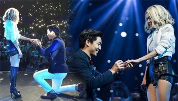 วินาทีซึ้ง\'เป๊ก\'ทำเซอร์ไพร์ส!! ขอ\'นิว\'แต่งงานกลางคอนเสิร์ต  (ชมคลิป)