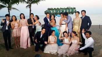 อวสาน ‘ทะเลไฟ’ งานแต่ง ‘เซฟฟานี่-มิกค์’ สุดแฮปปี้