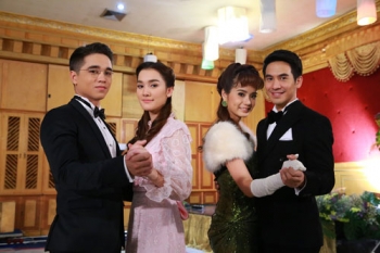 ‘โป๊ป-เดียร์น่า’ สวีทหวาน เต้นรำใกล้ชิดกันจนเหนื่อย