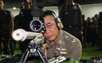 บิ๊กแป๊ะโชว์แม่นปืน! กด6เม็ดเข้าเป้าหมด (ประมวลภาพ)