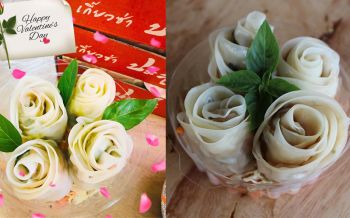 สาวผุดไอเดียทำเกี๊ยวซ่ากุหลาบ ขายต้อนรับเดือนแห่งรักวาเลนไทน์