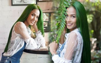 ไม่สวยจริงทำไม่ได้! \'เมญ่า\'พลิกลุคใหม่ทำผมสีเขียวสุดจี๊ด