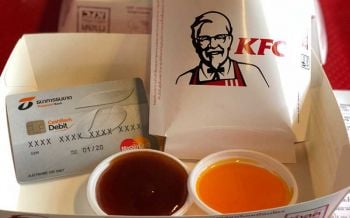 โชว์บัตรธนชาตที่เมกาบางนา ซื้อเฟรนช์ฟรายKFCจัมโบ้ลด50%