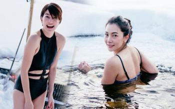 ท้าความหนาว! \'นุ่น วรนุช\'ควง\'เจี๊ยบ\'เล่นน้ำท่ามกลางหิมะที่ฟินแลนด์