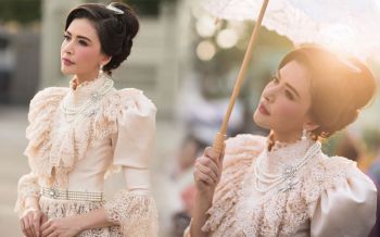 สะกดทุกสายตา! \'ศรีริต้า\'สวมชุดไทยแชะภาพสวยดุจนางฟ้า
