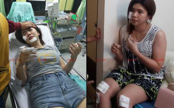 โจรเมืองคอนชุม!ถีบรถนศ.สาวล้มชิงไอโฟน เหิมย้อนถาม\'เป็นอะไรหรือเปล่า\' (ชมคลิป)