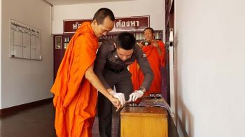 จับ \'เจ้าอาวาส\' วัดพระธาตุศิริชัย แจ้ง 2 ข้อหาหนักหลังยักยอกเงินวัด