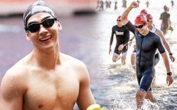 ถึงกับโฟกัสผิดจุด! \'ดีเจพุฒ\' ฟิต&เฟิร์มลงแข่งไตรกีฬา